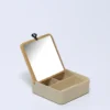 ORGANIZADOR PLASTICO CON ESPEJO BAMBU BEIGE