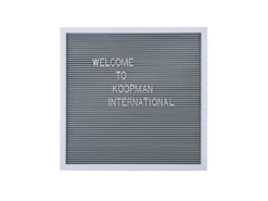PANEL 143 LETRAS GRIS RAYAS 37X37CM