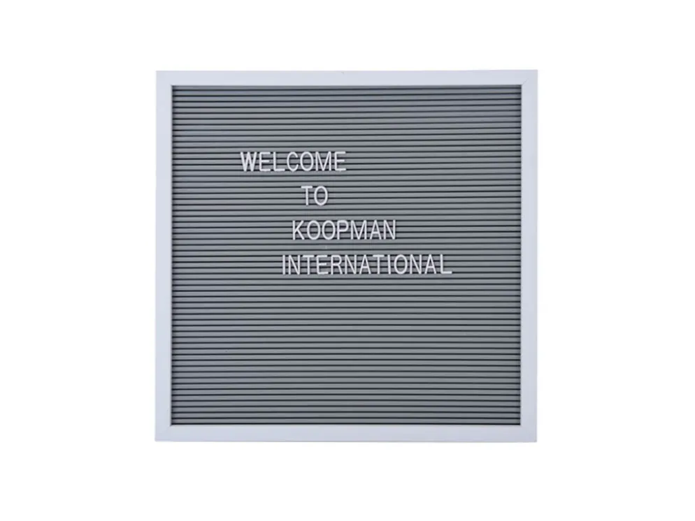 PANEL 143 LETRAS GRIS RAYAS 37X37CM