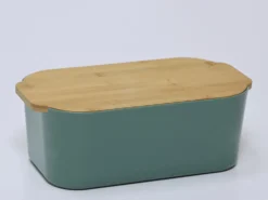 PANERA TAPA BAMBU VERDE OSCURO 33X18.5X12CM