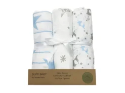 PAÑO BEBE ESTRELLAS AZUL S/3