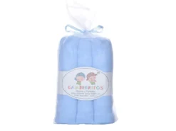 PAÑO BEBE LISO 80X80 AZUL 3UNI