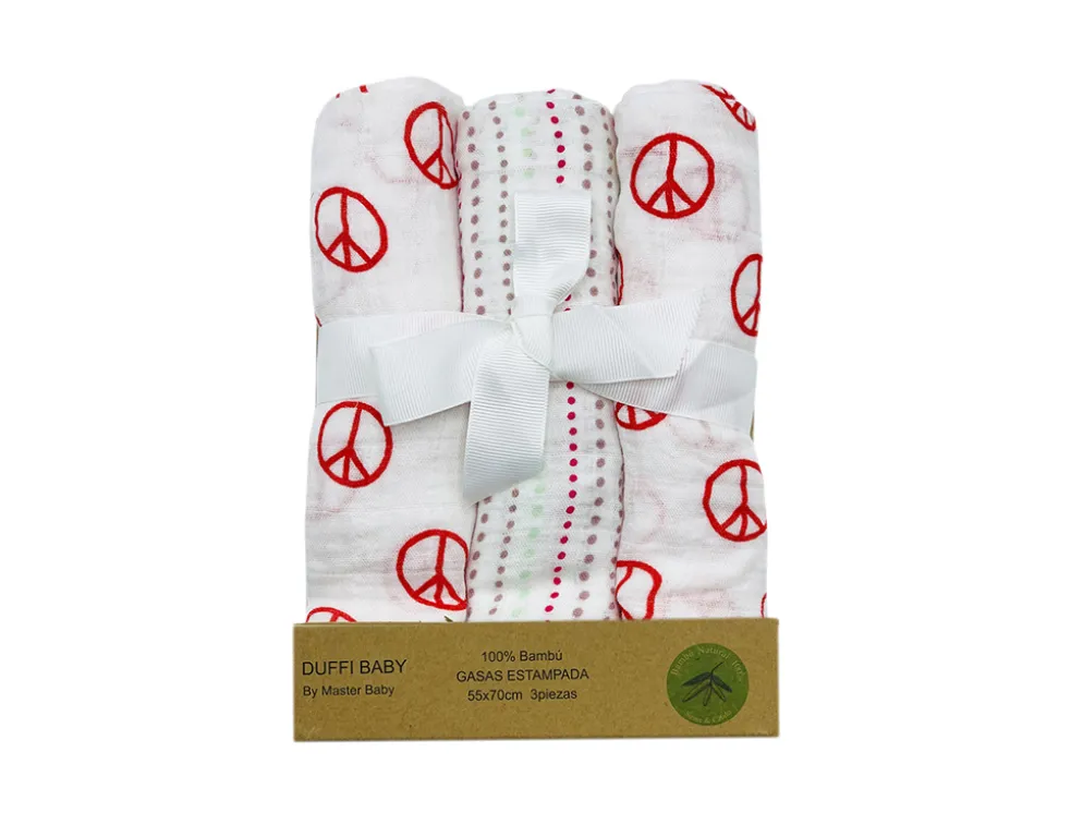 PAÑO BEBE PAZ ROJO S/3