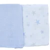 PAÑO BEBE STARS AZ 100%ALG SET3