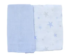 PAÑO BEBE STARS AZ 100%ALG SET3
