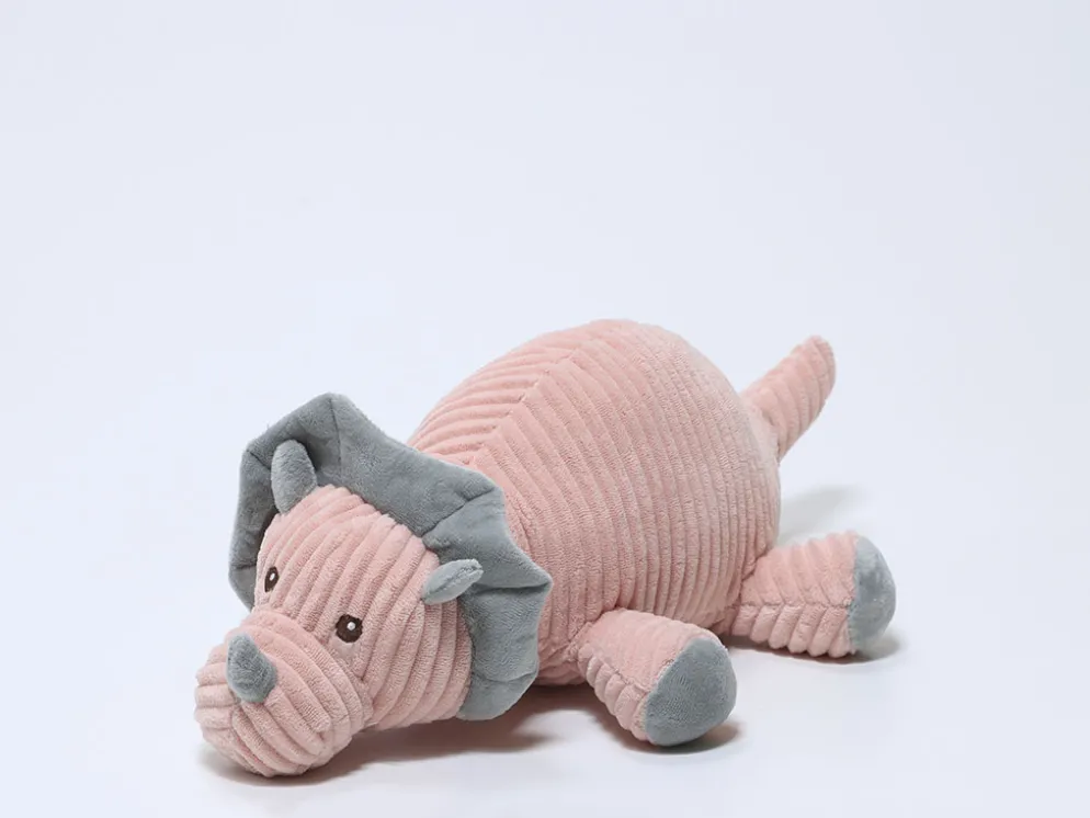 PELUCHE DINO 50X30X15CM ROSA
