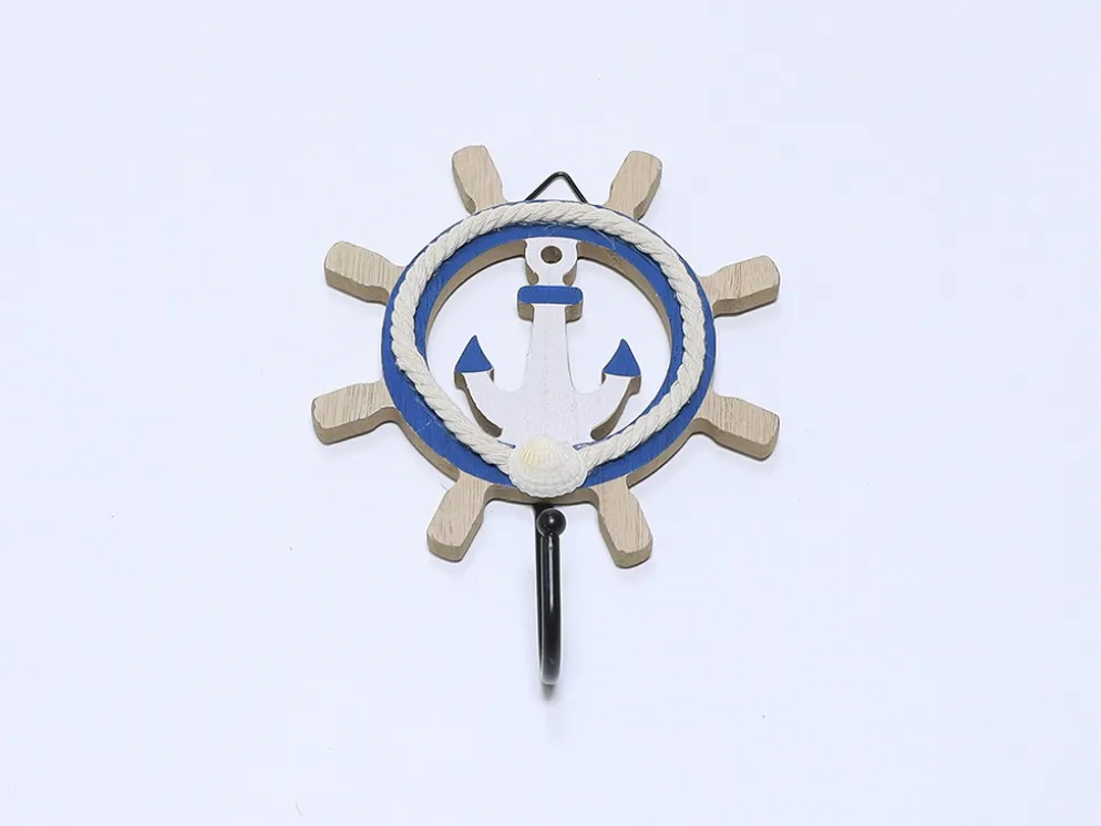 PERCHA PARED 1 GANCHO MARINO ANCLA 17CM