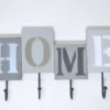 PERCHERO HOME GRIS 40X6X20CM 4G