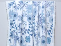 PLAID AZUL 220X240 FLORES