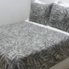 PLAID GRIS HOJAS OTOÑO 130X190