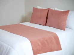PLAID PIE CAMA 227 CORAL 65X200CM