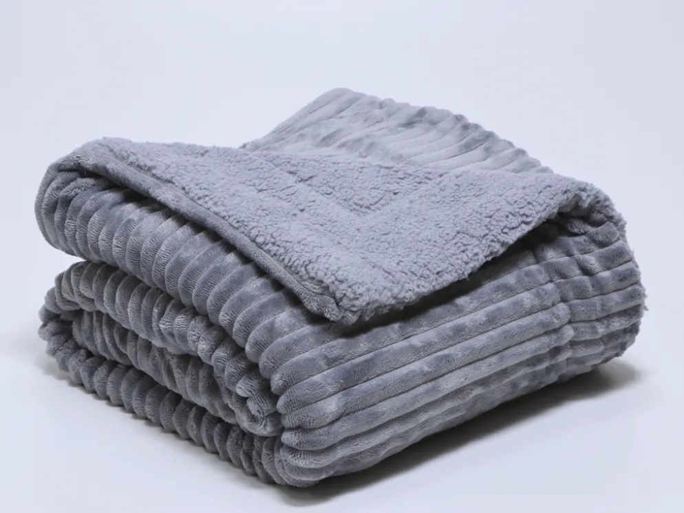 PLAID VELETA GRIS 130X160CM