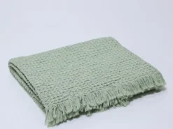 PLAID WAFFLE 130X200CM VERDE