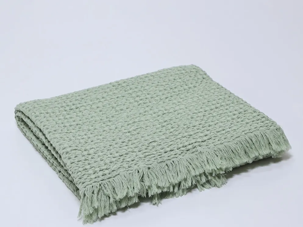 PLAID WAFFLE 130X200CM VERDE