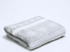 PLAID 150X200 MICROLINA DISEÑO GRIS