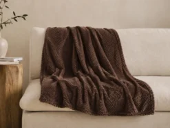 PLAID 130X160 OTOÑO MARRON