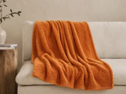 PLAID 130X160 OTOÑO OCRE