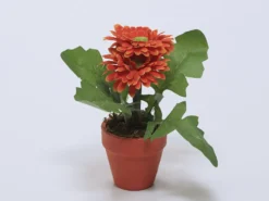 PLANTA FLOR GERBERA NARANJA 12X18