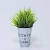 PLANTA FLOR VERDE ENVEJECIDO A 23CM