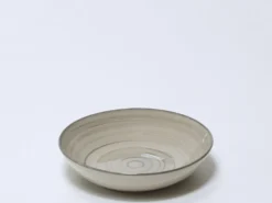 PLATO HONDO Ø21CM ESPIRAL GRIS