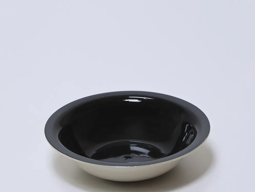 PLATO LOZA HONDO Ø23CM NEGRO