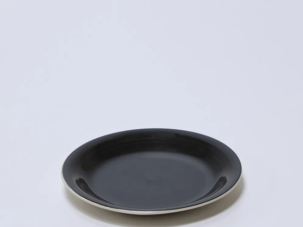 PLATO LOZA POSTRE Ø19CM NEGRO