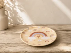 PLATO MELAMINA 21CM ARCO IRIS
