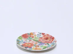 PLATO MELAMINA 20CM FLORES