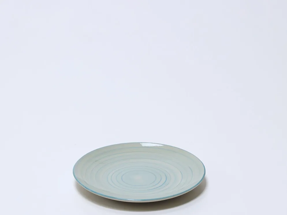 PLATO POSTRE Ø19CM ESPIRAL AZUL