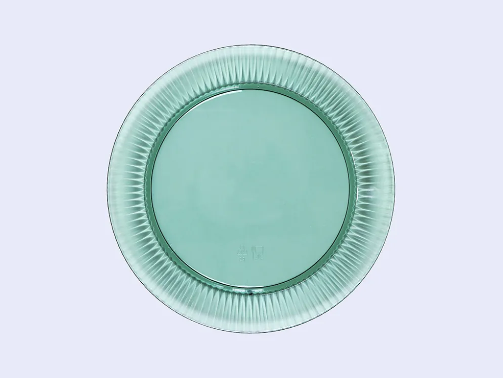 PLATO PS RAYAS VERDE 23CM