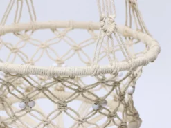 PORTA MACETAS COLGANTE CUERDA MACRAME