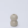 PORTAVELAS BURBUJA BEIGE 11CM