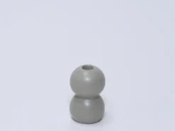 PORTAVELAS BURBUJA GRIS 11CM