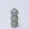 PORTAVELAS BURBUJA GRIS 17CM