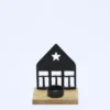 PORTAVELAS CASA NEGRA C 13X8CM