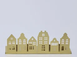 PORTAVELAS CASAS 30x12x8.5CM