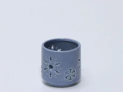 PORTAVELAS COPO NIEVE B AZUL Ø8CM
