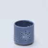 PORTAVELAS COPO NIEVE C AZUL Ø8CM