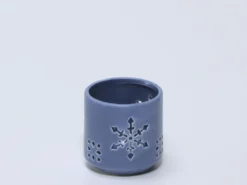 PORTAVELAS COPO NIEVE C AZUL Ø8CM