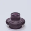 PORTAVELAS CRISTAL MORADO Ø6CM DOBLE USO