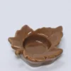 PORTAVELAS HOJA MARRON