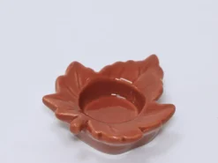 PORTAVELAS HOJA ROJO