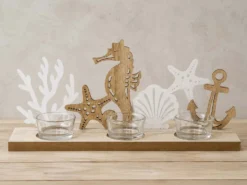 PORTAVELAS MARINO 3 VELAS B 30X7X14