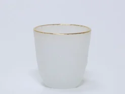PORTAVELAS TALLADO BLANCO Ø9CM