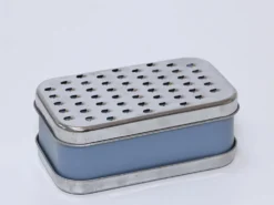RALLADOR C/BANDEJA INOX AZUL