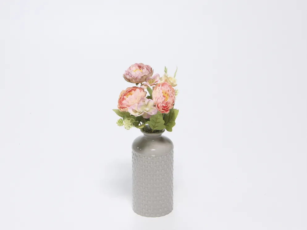 RAMO FLORES ROSA LILA 30CM