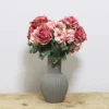 RAMO ROSAS Y HORTENSIAS ROSA