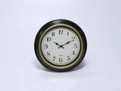 RELOJ PARED REDONDO NEGRO 40CM