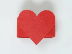 SERVILLETERO CORAZON ROJO 4UNI