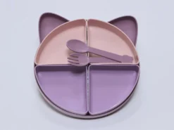 SET COMIDA GATITO ROSA